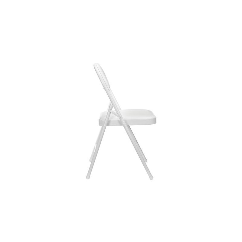 SILLA PLEGABLE ACOLCHADA BLANCA
