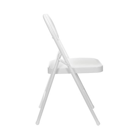 SILLA PLEGABLE ACOLCHADA BLANCA
