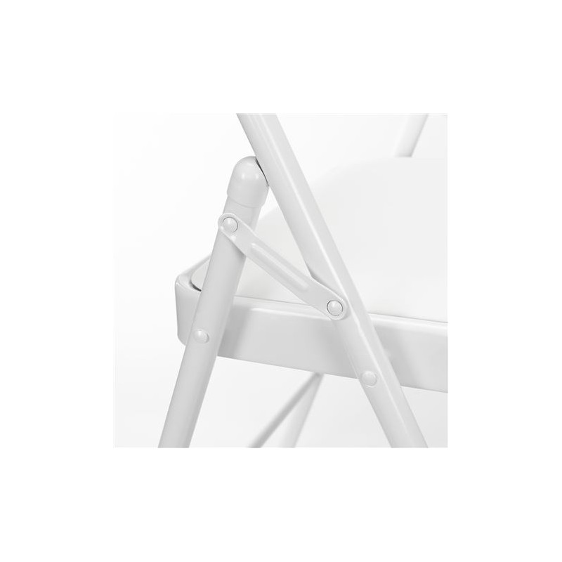 SILLA PLEGABLE ACOLCHADA BLANCA