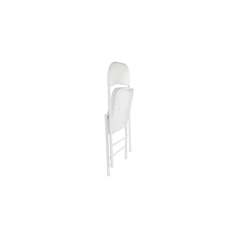 SILLA PLEGABLE ACOLCHADA BLANCA