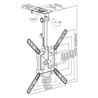 SOPORTE TECHO BASCULANTE TV 23" - 55" CROMAD - CR1109-6