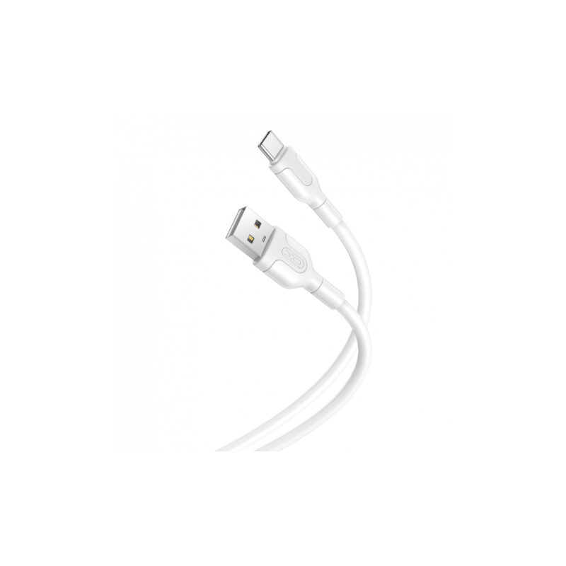CABLE NB212 SILICONA USB - TIPO C | 2.1A | 1 MTR | BLANCO XO