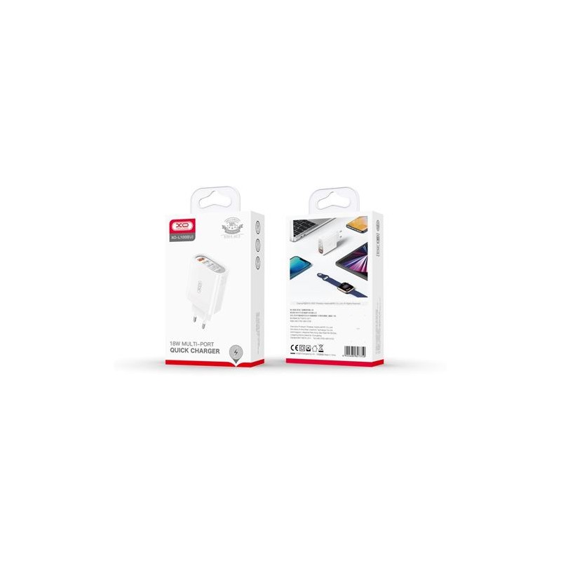 CARGADOR DE CORRIENTE L100 4XUSB XO