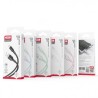 CABLE NB212 SILICONA USB - LIIGHTNING | 2.1A | 1 MTR | BLANCO XO