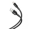 CABLE NB212 SILICONA USB - LIGHTNING | 2.1A | 1 MTR | NEGRO XO