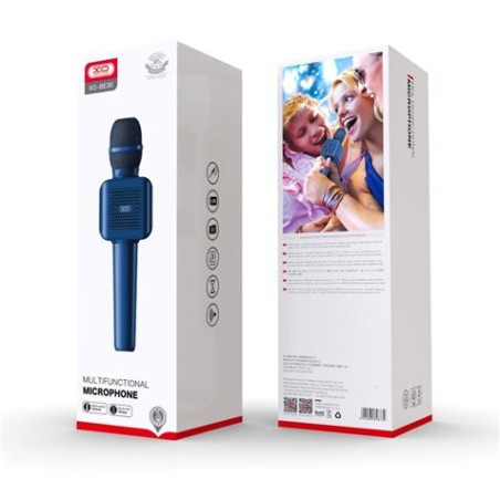 MICROFONO KARAOKE BLUETOOTH BE30 AZUL XO