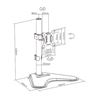 SOPORTE DE MESA CON BASE PARA 1 MONITOR 17"-32" CROMAD - CR1110-1