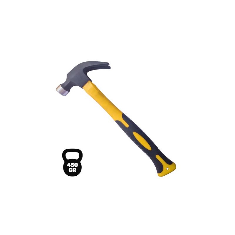 MARTILLO OREJA MANGO DE FIBRA 450GR BLIM