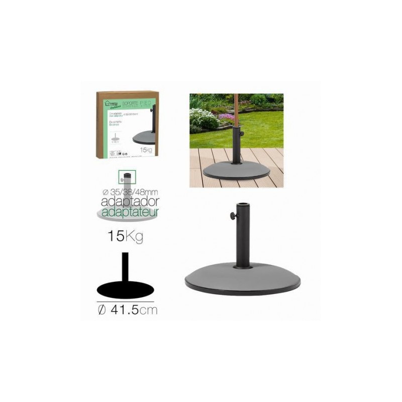 SOPORTE PARA SOMBRILLA CEMENTO GRIS 41CM