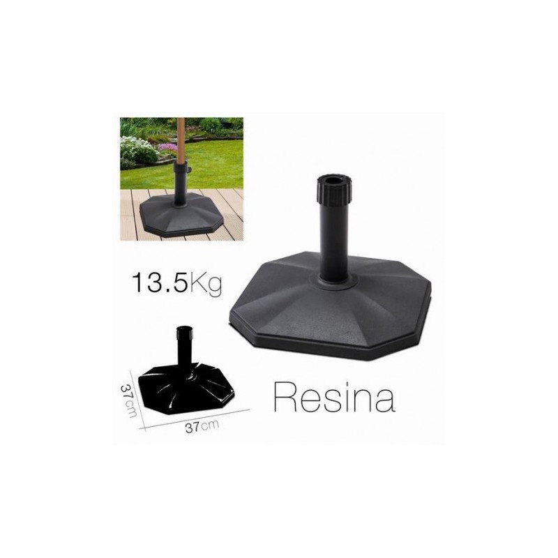 SOPORTE PARA SOMBRILLA RESINA NEGRO 37CM