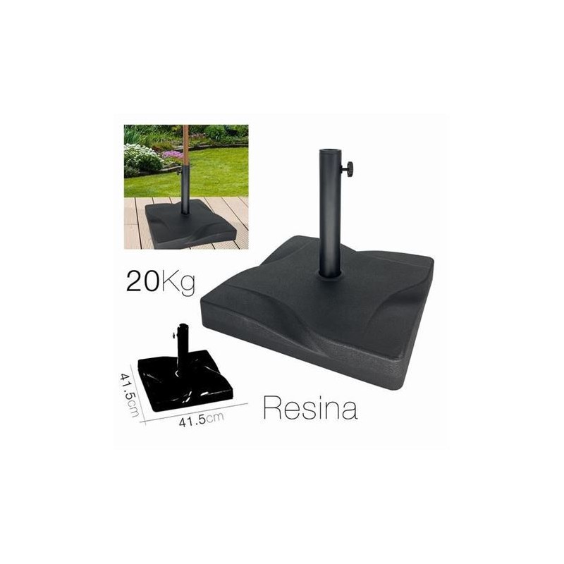 SOPORTE PARA SOMBRILLA RESINA NEGRO 41.5CM