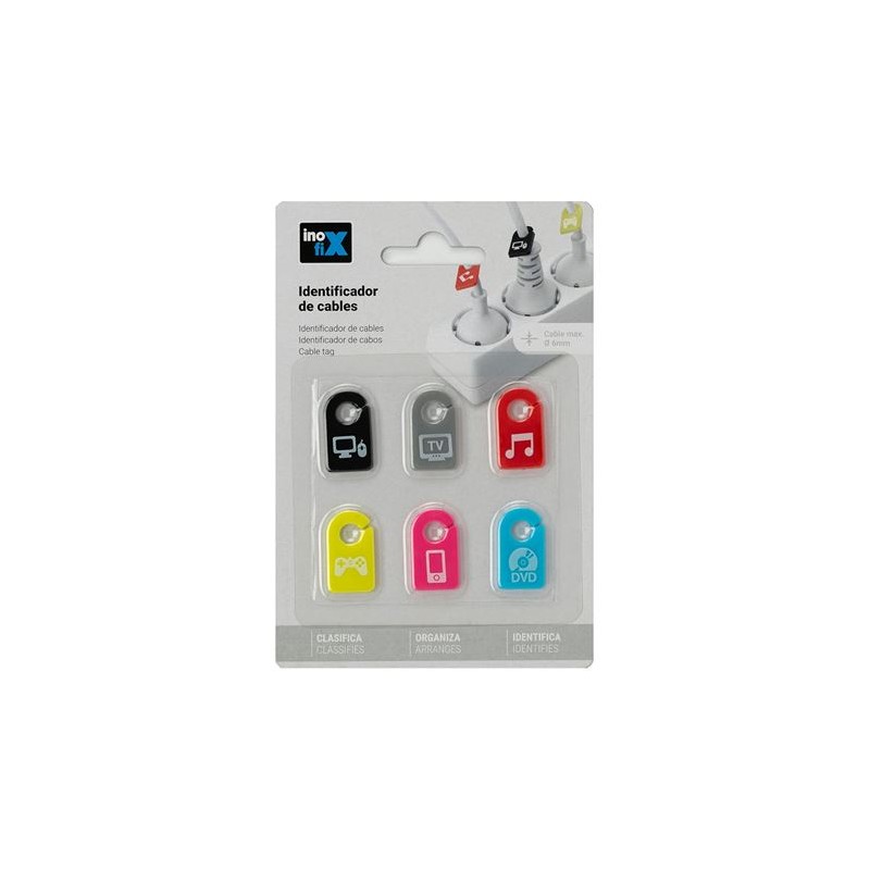 PACK 6 IDENTIFICADORES PARA CABLE...