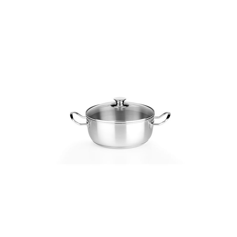 CACEROLA CON TAPA DE CRISTAL 24CM 4...
