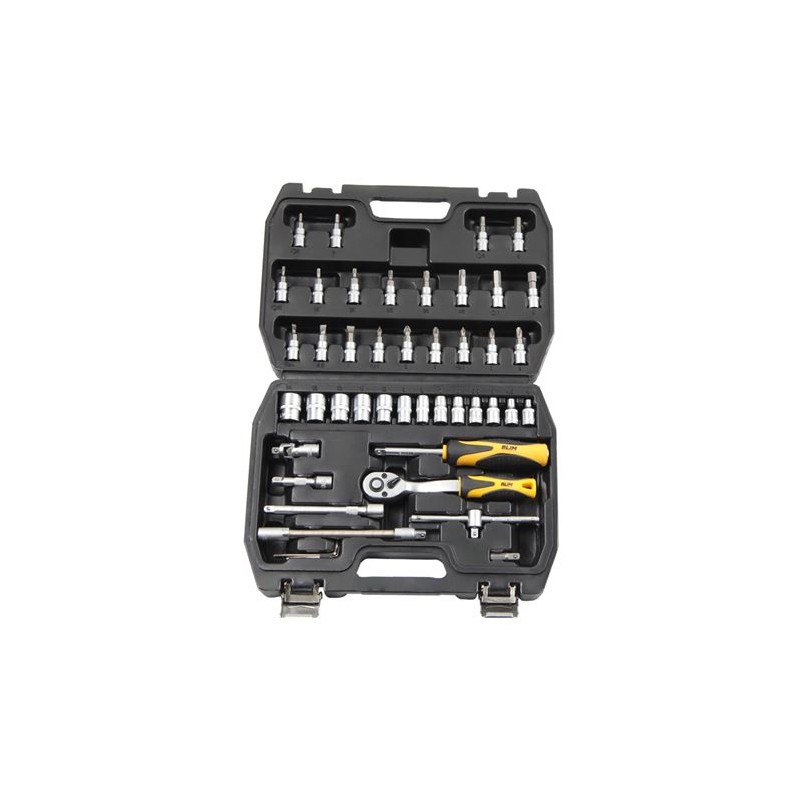 MALETIN HERRAMIENTAS C.V. 45 PCS 1/4"...