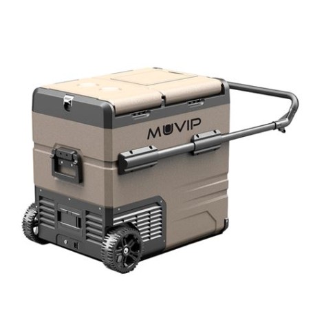 NEVERA DE COMPRESOR PORTATIL CON RUEDAS 54 LITROS 60W DOBLE ZONA MUVIP