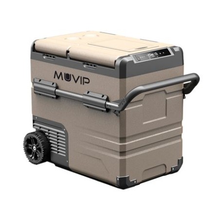 NEVERA DE COMPRESOR PORTATIL CON RUEDAS 54 LITROS 60W DOBLE ZONA MUVIP