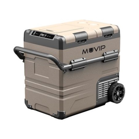 NEVERA DE COMPRESOR PORTATIL CON RUEDAS 54 LITROS 60W DOBLE ZONA MUVIP