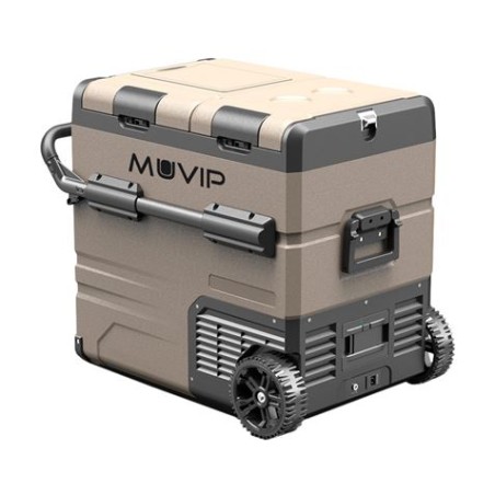 NEVERA DE COMPRESOR PORTATIL CON RUEDAS 54 LITROS 60W DOBLE ZONA MUVIP