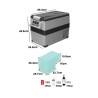 NEVERA DE COMPRESOR PORTATIL 40 LITROS 55W MUVIP