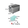 NEVERA DE COMPRESOR PORTATIL 31 LITROS 50W MUVIP