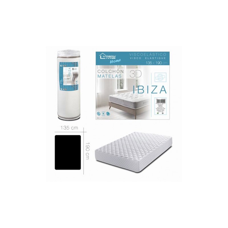 COLCHON VISCOELASTICO IBIZA 135X190 URBAN LIVING