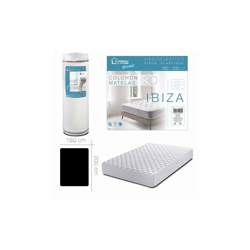 COLCHON VISCOELASTICO IBIZA 160X200 URBAN LIVING