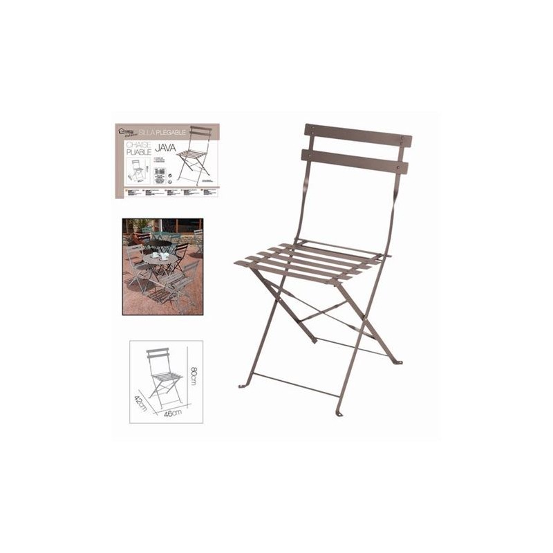 SILLA PLEGABLE METALICA JAVA
