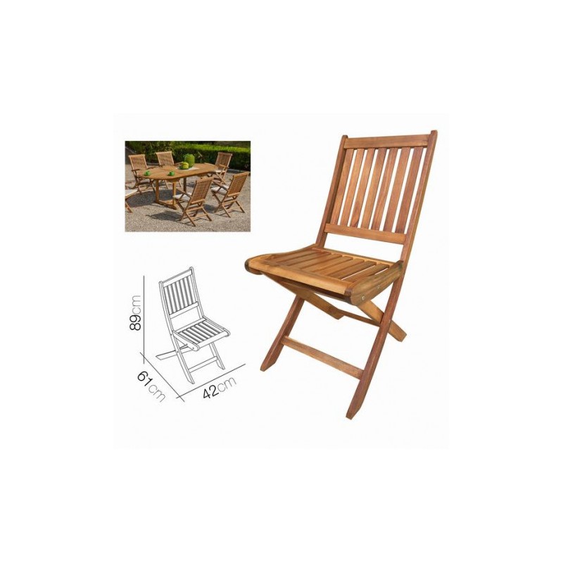 SILLA DE MADERA PLEGABLE URBAN LIVING