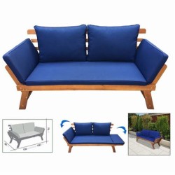 SOFA CAMA MADERA + COJINES