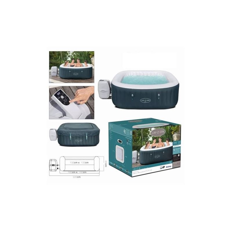 SPA IBIZA LAY-Z-SPA 180X180X66CM 4-6...