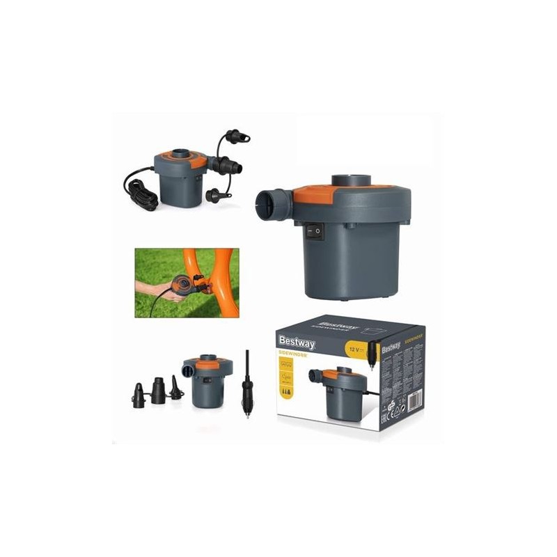 INFLADOR BOMBA DE AIRE 12V + 220V...