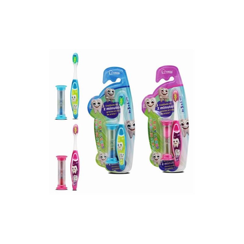 CEPILLO DIENTES INFANTIL+RELOJ DE ARENA