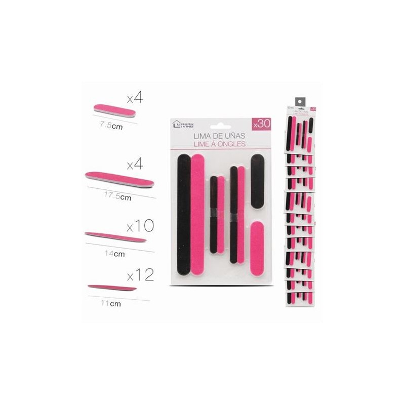 PACK 30 LIMAS DE UÑAS BICOLOR URBAN...