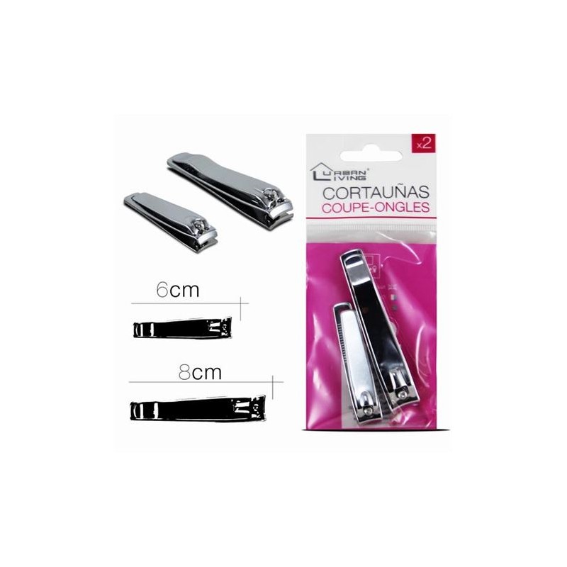 PACK 2 CORTAUÑAS ACERO URBAN LIVING