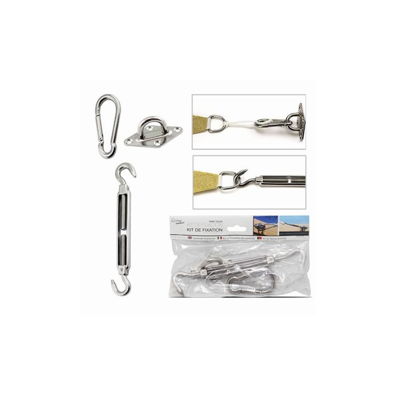KIT DE FIJACIÓN DE TOLDOS 31.6X0.8CM