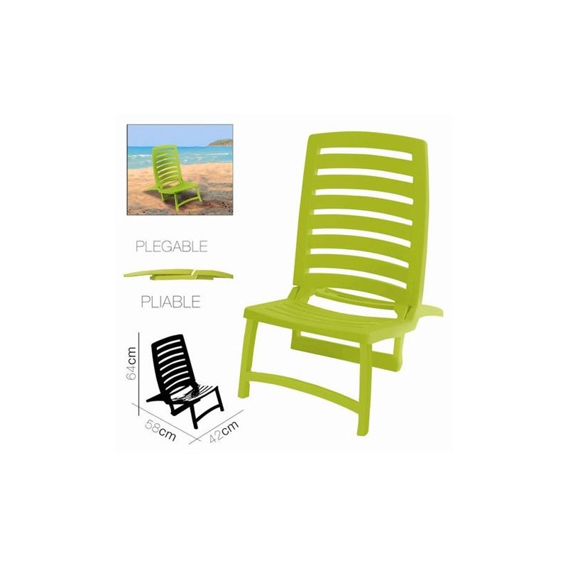 SILLA DE PLAYA PLEGABLE RIO VERDE...