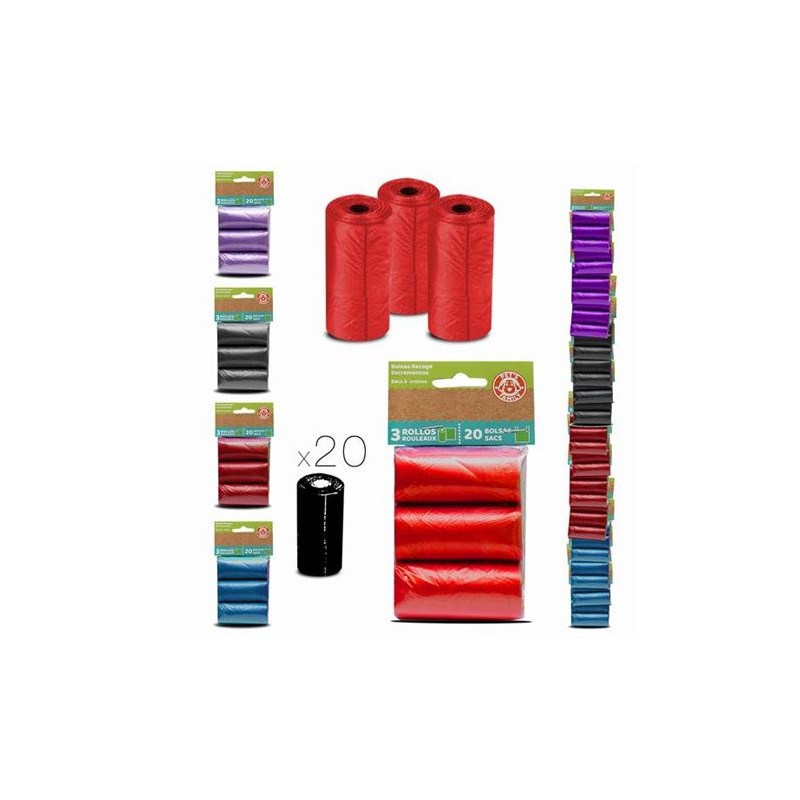 PACK 3 ROLLOS 20 BOLSA RECOGE...