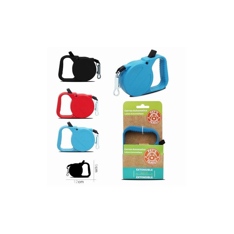 CORREA EXTENSIBLE PARA MASCOTAS 2.5MTS