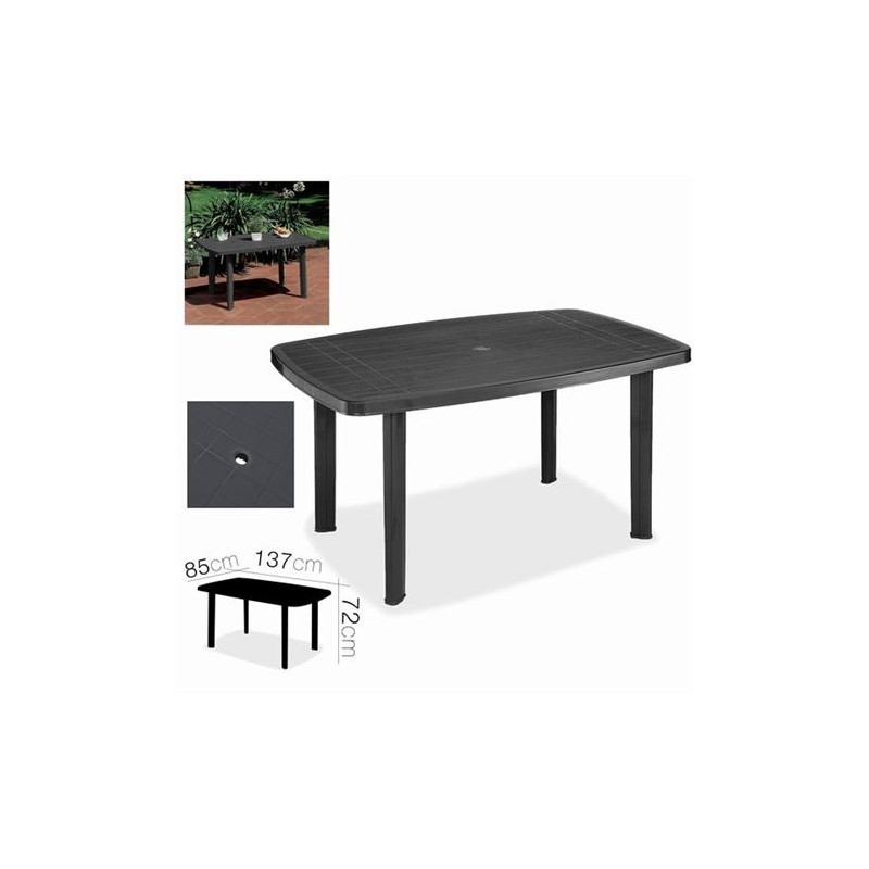 MESA DE JARDÍN FARO ANTRACITA...