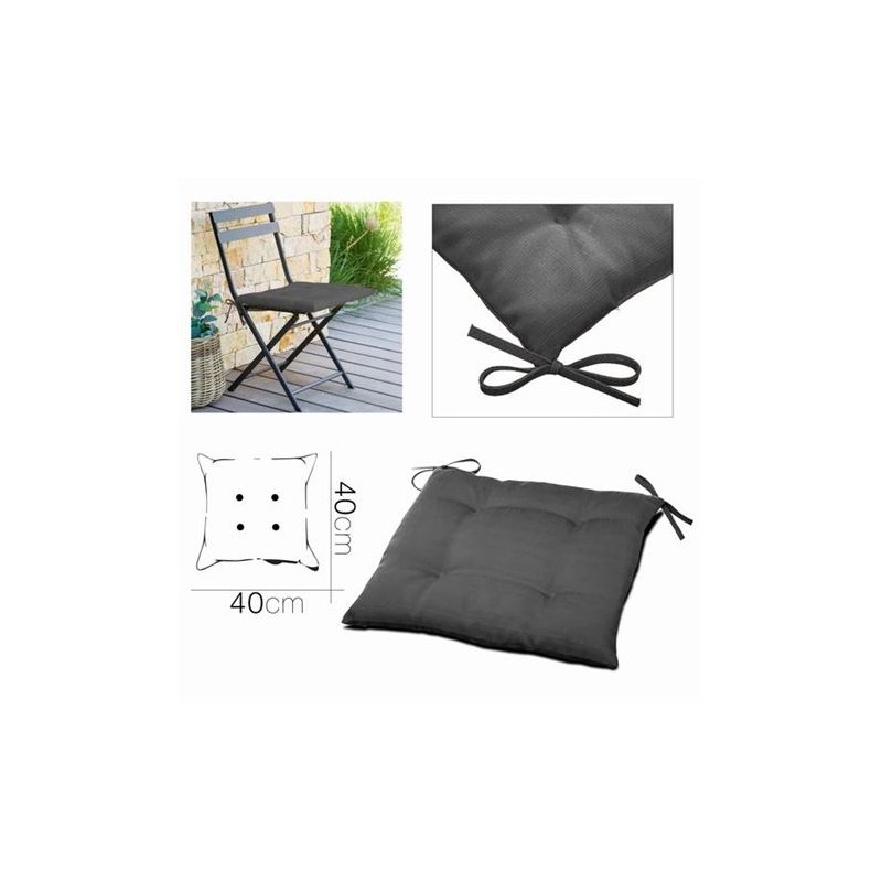 COJIN TELA GRIS PARA SILLA