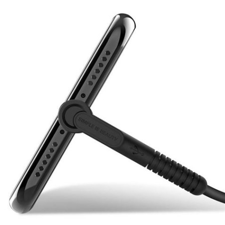 CABLE NB100 ANTI ROTURA ACODADO LIGHTNING A USB BLANCO 1 METRO XO