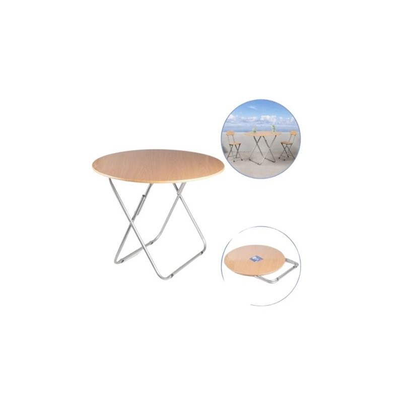 MESA PLEGABLE REDONDA 90CM JAVIER