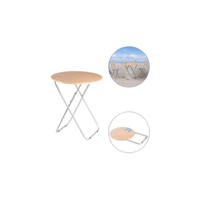 MESA PLEGABLE REDONDA 60CM JAVIER