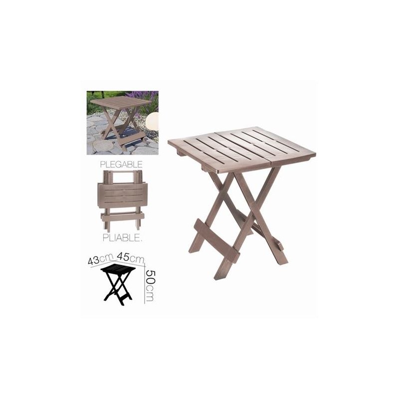 MESA PLEGABLE TOPO ADIGE 43X45X50CM