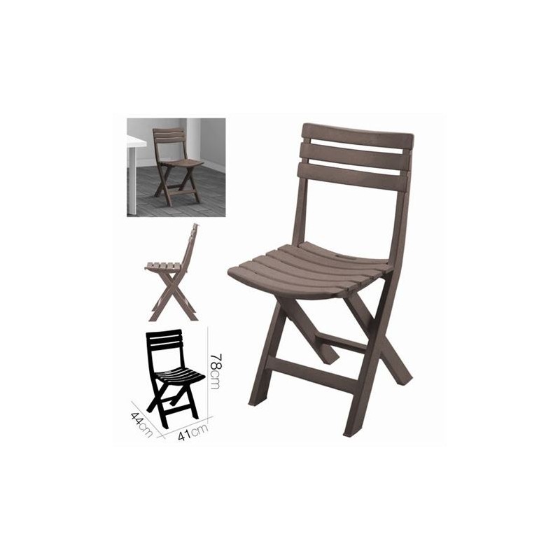SILLA PLEGABLE BIRKI TOPO 44X41XH78CM