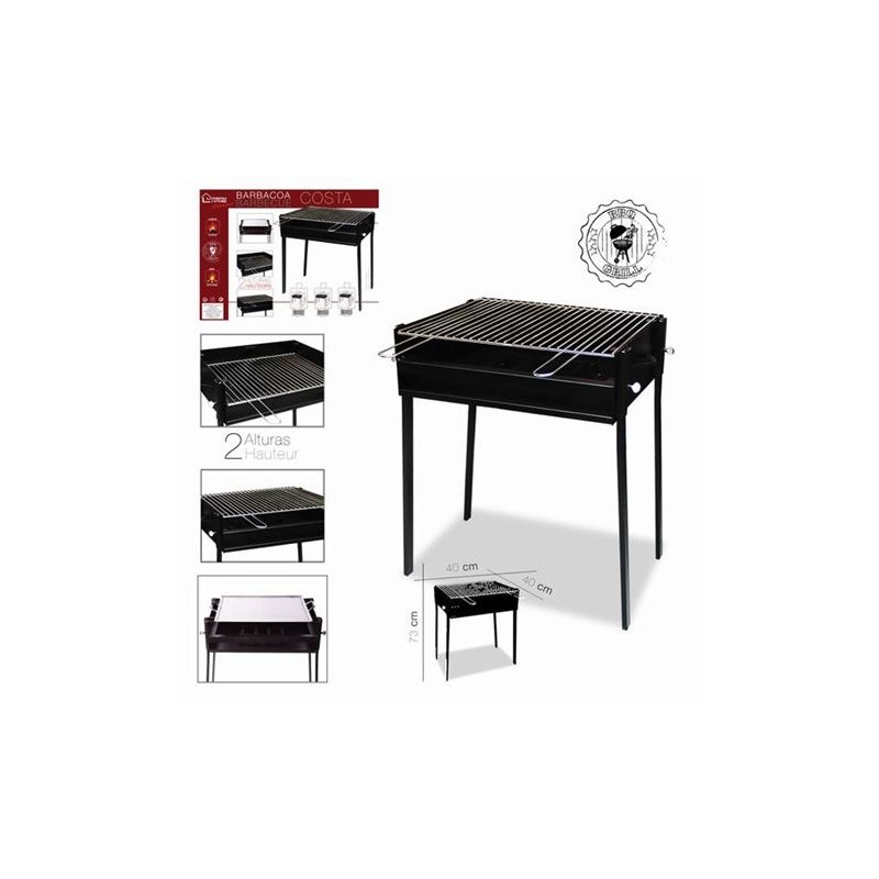 BARBACOA CARBON MODELO COSTA 40X40XH73CM