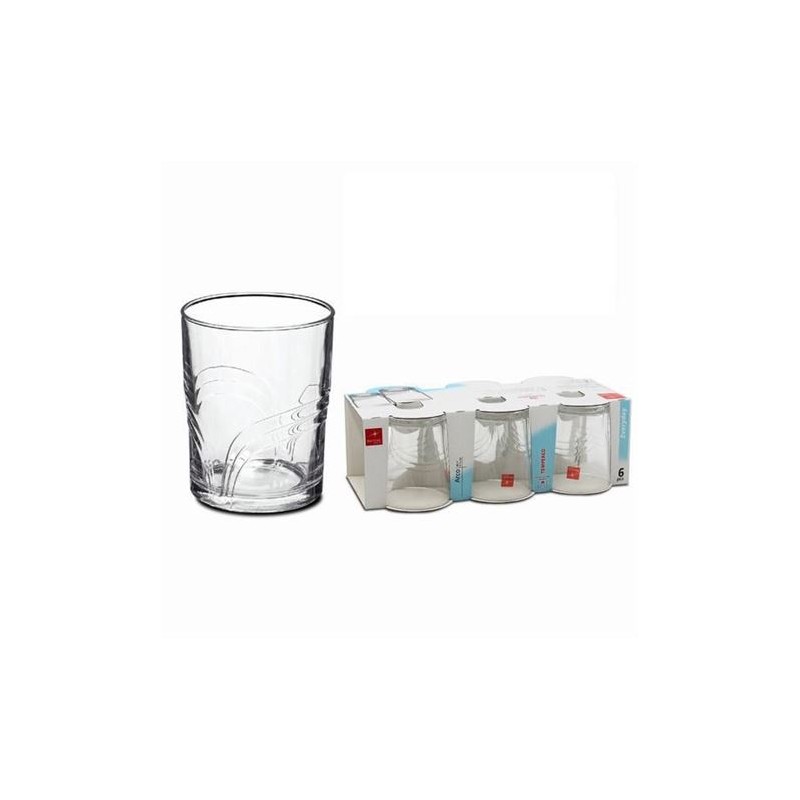 SET 6 VASOS AGUA 280CC ARCO BOMIOLI