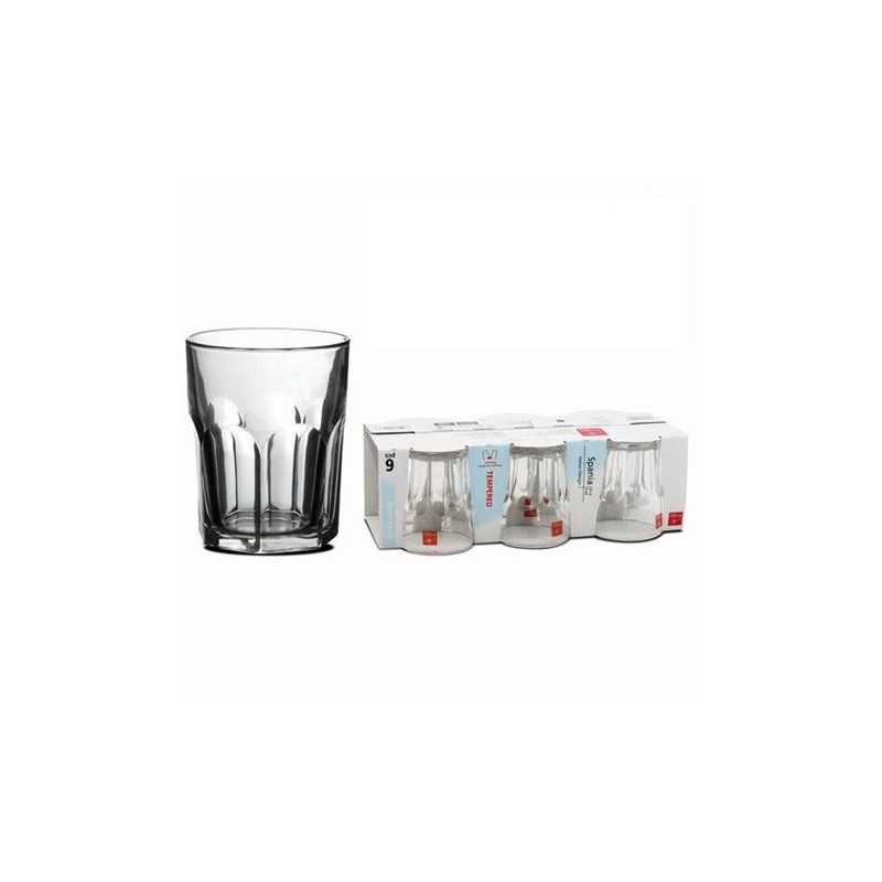 SET 6 VASOS AGUA 270CC SPANIA BOMIOLI