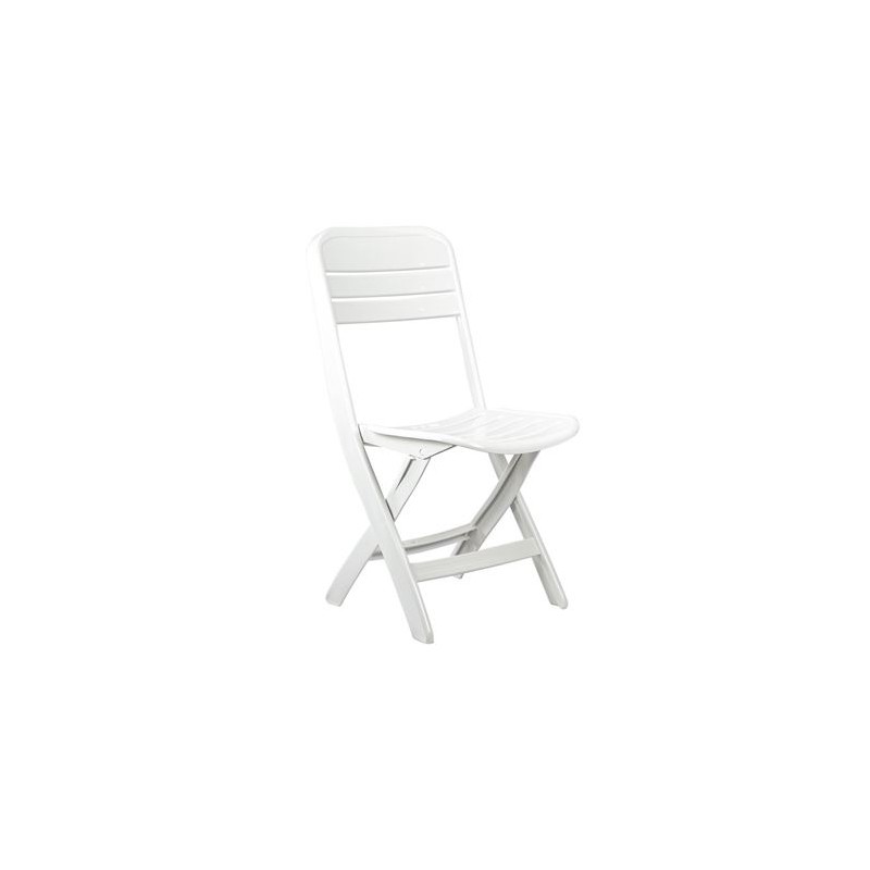 SILLA PLEGABLE BLANCA 52X40X82CM