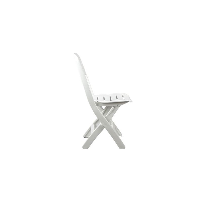 SILLA PLEGABLE BLANCA 52X40X82CM